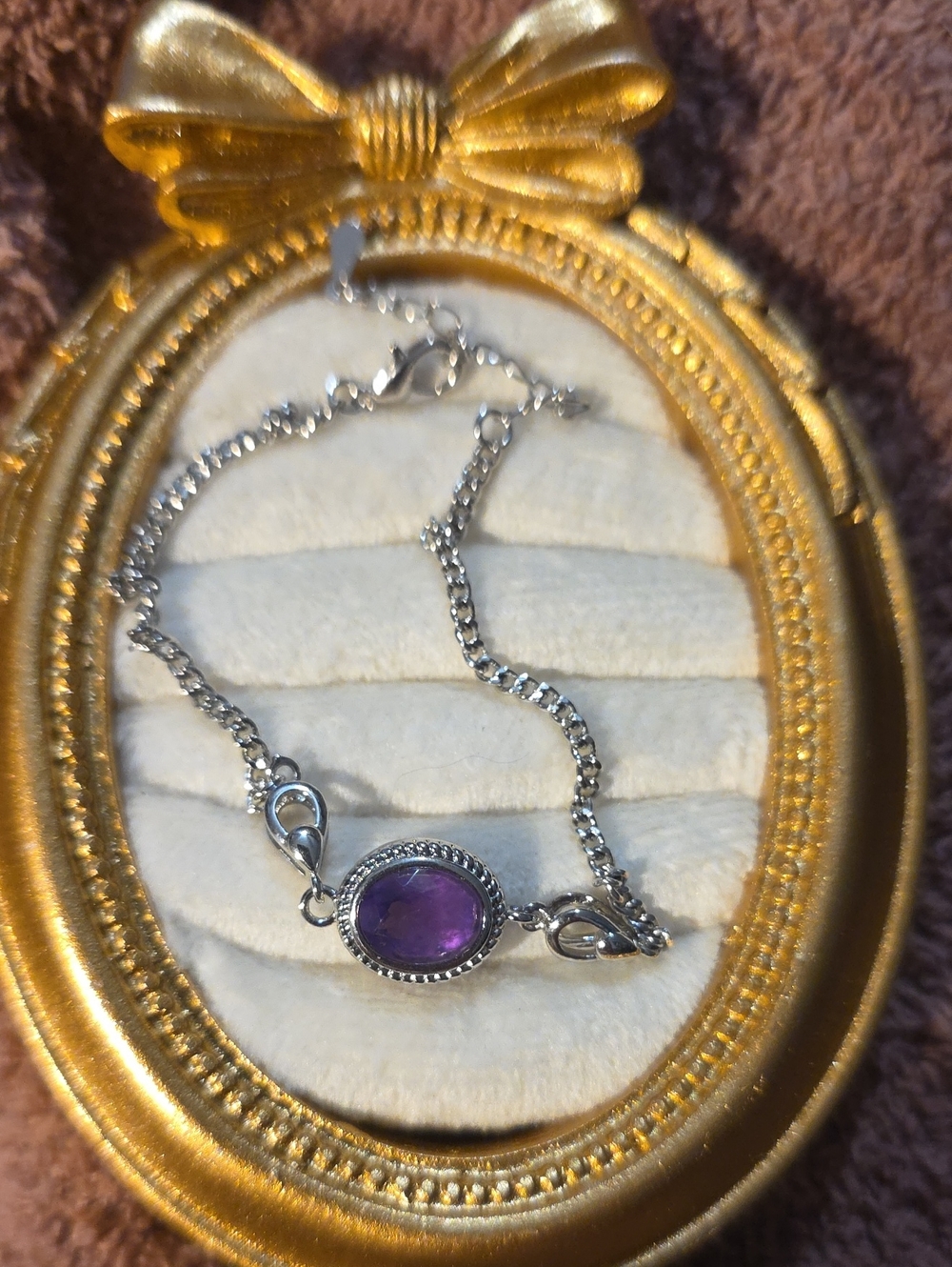 Silver Amethyst Bracelet